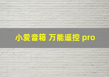 小爱音箱 万能遥控 pro